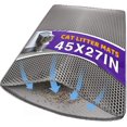 thumbnail image 1 of Cat Litter Mat Double Layer Waterproof Urine Proof Trapping Mat 1 Pack (Gray, 45x27 Inch), 1 of 8