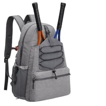 Trendy Racket Backpack With Shoe Compartment For Tennis Pickleball, Large Capacity 4 Racket Storage Unisex Design, Ideal For Practice Matches Casual Court Visits