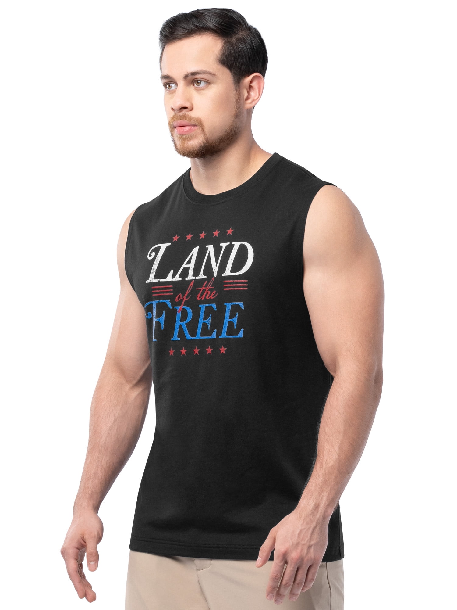 Way to Celebrate Men's 4th of July Americana Graphic Muscle Shirt Tank Top, Sizes XS-5XL