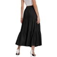 thumbnail image 2 of Boho Maxi Skirts for Women Summer Long Floral Print High Waist A-Line Beach Skirt Fashionable Vacation Outfit and Trendy Style, 2 of 6