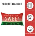 thumbnail image 3 of Summer Life is Sweet Lumbar Decorative Rectangle Pillow Cover 12 x 20, Red Green Watermelon Porch Patio Outdoor Pillowcase, Fruit Seasonal Sofa Couch Cushion Case Home Decor, 3 of 6