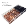 thumbnail image 4 of pitrice 260 Pcs Anneaux en Cuivre Isolation Connecteur de Fil Résistant à l'Usure Ensemble de Bornes à Ressort Coussinets de Câble Assortiment de Tubes Rétractables, 4 of 7