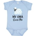 thumbnail image 3 of Inktastic My Oma Loves Me Baby Lamb Boys or Girls Baby Bodysuit, 3 of 5