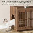 thumbnail image 4 of Tribesigns 55.1" Extra Large Cat Litter Box Enclosure with 2 Cabinets and Side Door, Hidden Cat Washroom Furniture with Storage, Rustic Brown, 4 of 4