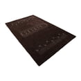 thumbnail image 3 of Rugsotic Carpets Hand Knotted Wool Area Rug 3'x5' Brown Contemporary Rectangle Indoor Rug for Living Room, Bedroom Antimicrobial L00504, 3 of 3