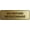 Brushed Gold, variant on Standard No Refund No Exchange Sign(Brushed Gold) - Small