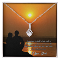 thumbnail image 2 of To My Girlfriend You Have my Heart Alluring Ribbon Necklace Message Card, 2 of 7
