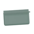 thumbnail image 1 of Bolsa de maquillaje pequeña, bolsa de cosméticos de bolsillo, bolsa reutilizable con cierre automático para auriculares, tarjeta de crédito, gafas de Verde L, 1 of 8