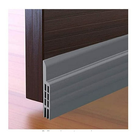 

xiuh silicone sealing strip self-adhesive door bottom seal adhesive glass door 1m grey