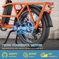 thumbnail image 4 of ABORON Electric Bike 7-Speed Cargo Ebike 750W Motor, Fat Tire Electric Bicycle with 48V 20Ah Removable Battery, 75 Mile Range 400LBS Payload Capacity, 4 of 13