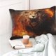 thumbnail image 4 of Balery Cool Fire Lion Funda de Cojín Estampada, Regalos para Mujeres, Regalos de Amor para Ella, Regalos para Novia o Esposa, Funda de Almohada-14"x20", 4 of 6