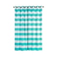 thumbnail image 2 of BalsaCircle 52 x 108 in Turquoise Cabana Stripe Curtains Drapes Panels with Grommet Window Treatments - Home Decorations, 2 of 8