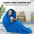 thumbnail image 4 of Portable Sleeping Bag Liner Microfiber Fleece Travel Sheet Sleep Sack Zippe, 4 of 8