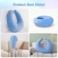 thumbnail image 4 of Eurhowing Arm Rest Pillow for Gaming & Reading, Ergonomic U-Shaped Lap Pillow, Memory Foam Arm Support Pillow for Bed & Sofa, Blue, 4 of 9