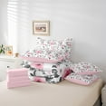 thumbnail image 6 of Castle Fairy Girls Floral Rose 7-Piece Twin Bedding Sets,Spring Graden Bedding Comforter Set,Chic Flower Breathable Sheet Sets,Lightweight Room Decor, 6 of 8