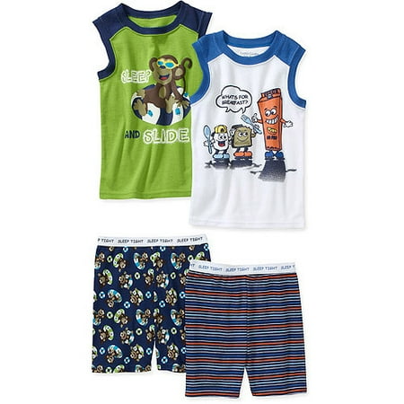Faded Glory Baby Boys' 4 Piece Tank And