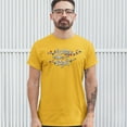 thumbnail image 3 of Tee Hunt Merry and Bright T-shirt Christmas Eve Holiday Spirit Festive Men's Tee, Yellow, XX-Large, 3 of 5