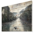 thumbnail image 1 of Design Art - Mountain River with Fog and Rain, 1 of 5