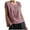 Hot Pink, variant on cfhntfmh Womens Summer Tops Trendy Cap Sleeve Crewneck Basic Blouses Comfy Solid Color Casual T Shirts