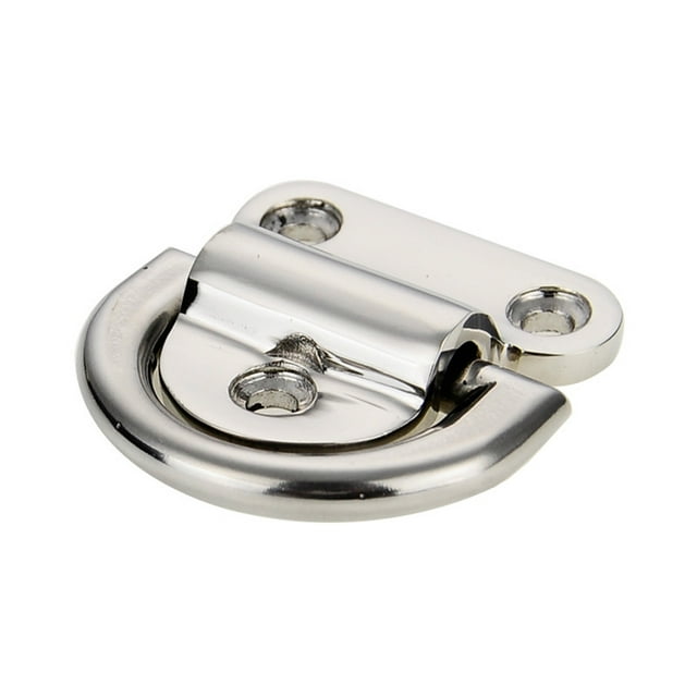 Speravity Pad Eye D Ring amarre amarre punto de anclaje acero inoxidable a prueba de herrumbre superficie lisa suministros para barcos remolque Bombillas para automóviles 63 mm