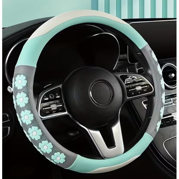 1 pack--New car steering wheel cover, universal leather film, fashionable sports car accessories for all seasons
