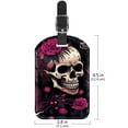 thumbnail image 6 of Square 2Pack PU Leather Skull Cruise Luggage Tag with Privacy Cover and Name ID Tag for Travel Handbags Backpacks Luggage Tags, 6 of 6