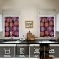 thumbnail image 4 of Pioneer Kitchen Curtains and Valance Set 36 Inch Tier Vintage Roses Pattern 3 Pieces Set Dining Room Small Curtain Drapes Cafe Curtains Valance for Home Decor Rod Pocket, 4 of 6