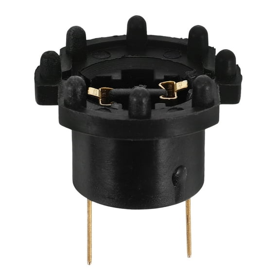 NICEXMAS Black Plastic Headlight Lamp Socket for Car with Dualhole Plug Easy Installation and Wide Compatibility