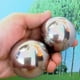 thumbnail image 5 of Bola de observación de acero inoxidable, esfera de jardín reflectante de bola hueca pulida con espejo, bolas flotantes sin costuras (10 cm x 4 piezas), 5 of 5
