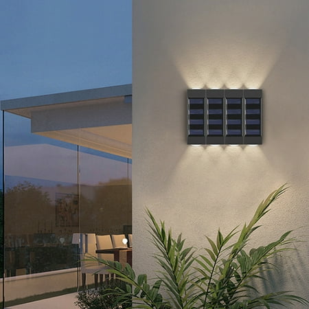 

WSBDENLK Home Decor Clearance Solar Fence Lights Led Solar Wall Lights Outdoor Ip65 Waterproof 4 Pack Outdoor Wall Lamps for Backyard Garden Garage and Pathwa Rollbacks