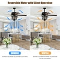 thumbnail image 5 of Gymax 50'' Ceiling Fan with Lights Reversible Blades w/ Pull Chain Control Living Room, 5 of 10