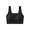 Black, variant on Square Neck Bras for Women Ribbed Knit Comfy Soft Stretch Smooth Bralettes Full Coverage Unlined Cropped Lingerie Tops Pink XXL