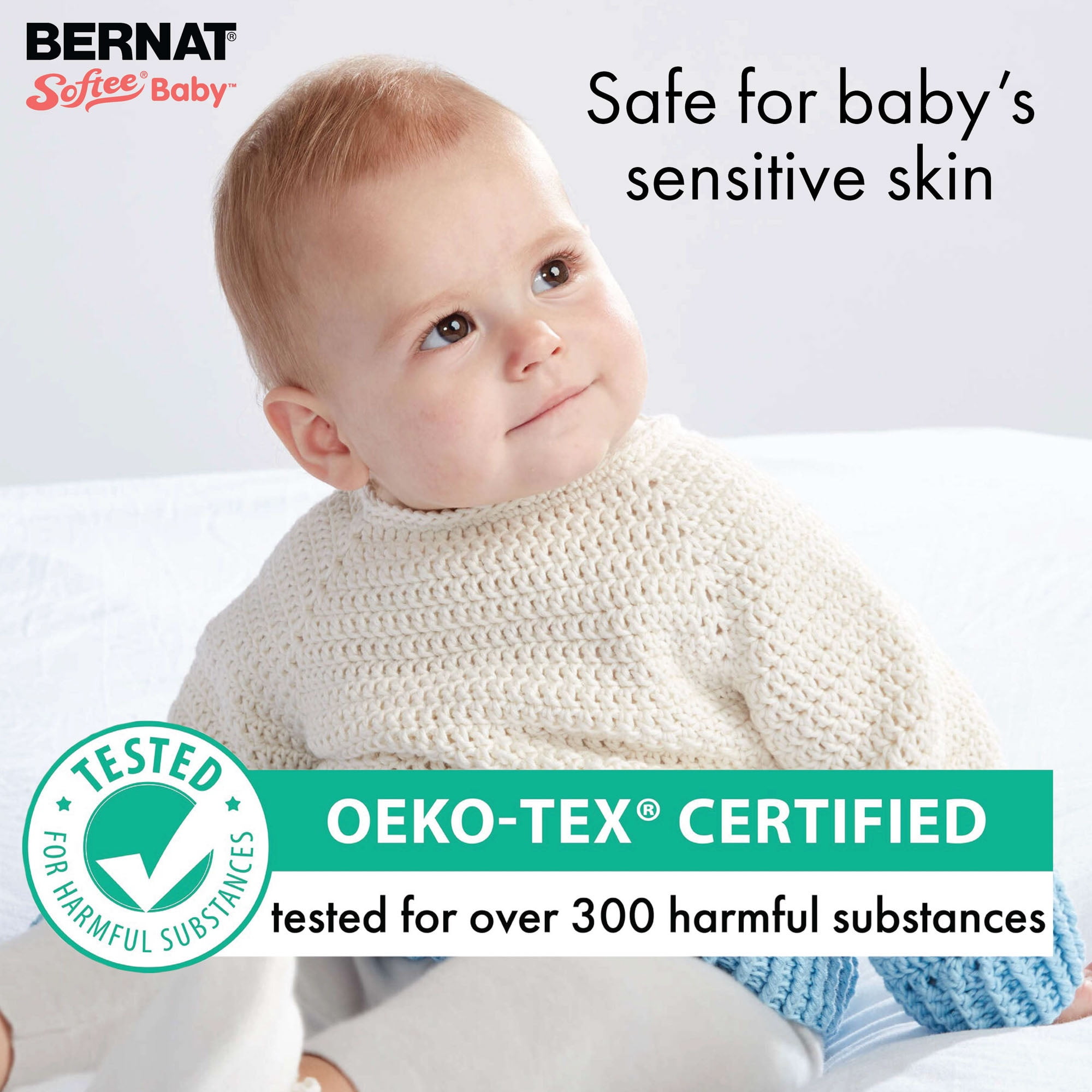 Bernat® Softee® Baby™ Yarn, Acrylic #3 DK, 5oz/140g, 362 Yards, Soft, easy-care premium yarn