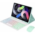 thumbnail image 1 of Samsung Tab A8 10.5" Funda con Teclado Retroiluminado con Teclado BT Desmontable, Menta, 1 of 4