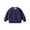 Navy, variant on Kid's Cotton Oversized Sweatshirt Crewneck Pullover Long Sleeve Lounge Top Solid Color Pullover Sweatshirt for Boys & Girls 0-10Years