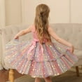 thumbnail image 6 of Cnuiaeg Stylish Summer Princess Mesh Dress for Little Girls with Starry Design,Color Pink,Size 18-24 Months, 6 of 6