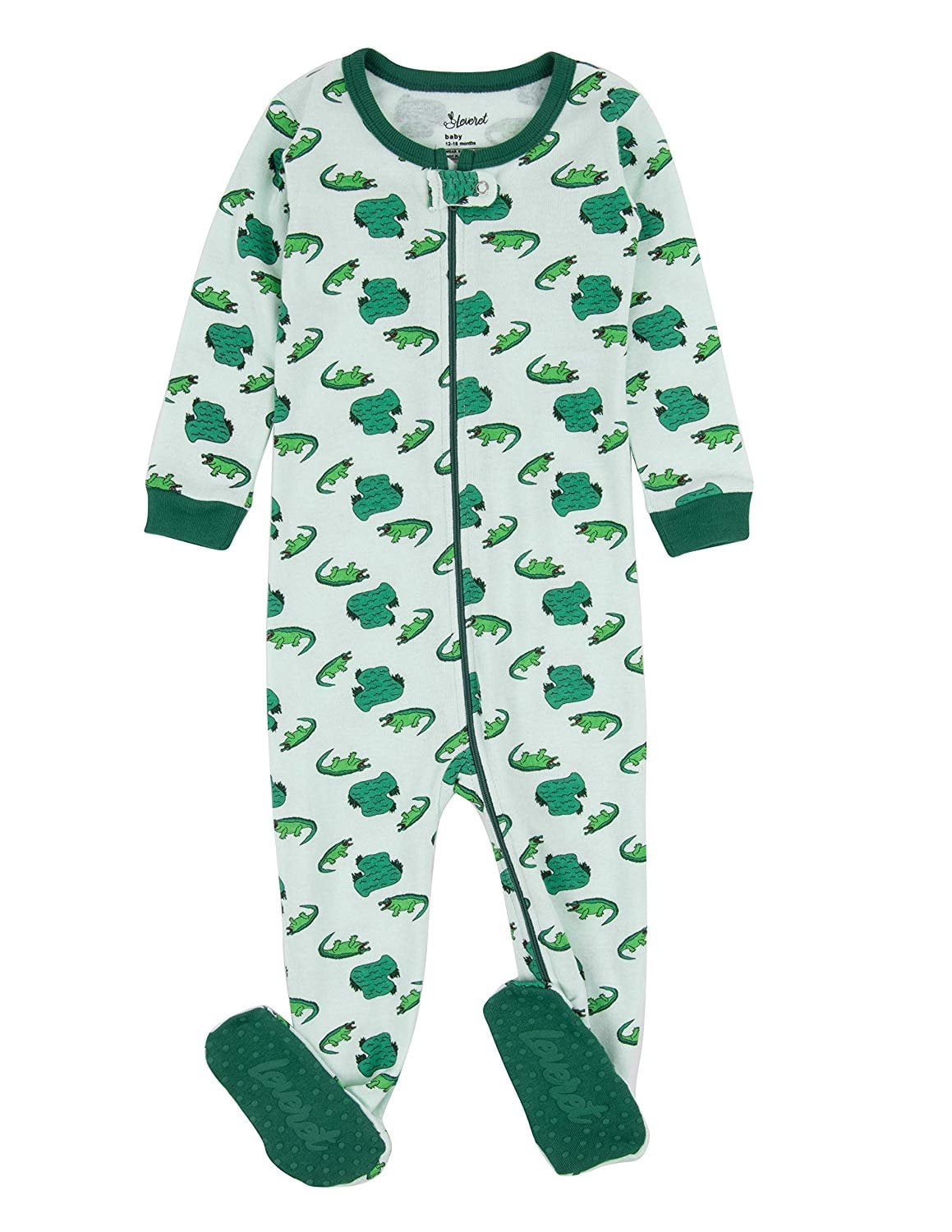 Leveret Kids Pajamas Baby Boys Girls Footed Pajamas Sleeper 100 Cotton