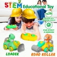 thumbnail image 4 of Tcovle Remote Control Car for Toddlers, RC Dinosaur Loader with Music & Sound for Kids, Toy Car with Dino Perfect Gift for Kids Boys Girls Age 8+ (Green), 4 of 10