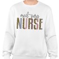 thumbnail image 2 of Med-Surg Nurse Leopard Print Sweatshirt Unisex Medium White, 2 of 5