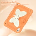 thumbnail image 3 of FJLBDE Case for iPad (A16) 11th Gen 2025/10th Gen 2022 10.9 Inch with Butterfly Stand, Shockproof Protective Tablet Cover with Pencil Holder Shoulder Strap for Kids Girls, Beige Orange, 3 of 7
