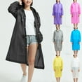 thumbnail image 1 of Sentmoon Manteau Imperméable avec Capuche à Manches Longues Imperméable Couleur Unie Léger à Boutons Ponchos pour Adulte pour la Randonnée, le Randonnée et le Quotidien Gris Taille Unique, 1 of 8