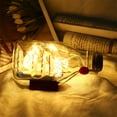 thumbnail image 3 of Reiche Drift Bottle Night Light, Led Sailing Style Boat Drift Cork Glass Bottle Decor(Yellow Lights), 3 of 8