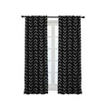 thumbnail image 3 of 3S Brother's Home Décor Curtains BOHO Design Set of 2 Panels Velvet Look Hanging Back Tap and Rod Pocket Décor Nursery Room Bedroom Kitchen Window - Made in Turkey 30Black (52"Wx108"L), 3 of 6