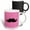 Multicolor, variant on 3drose, Funny Black Mustache on Pink Polka Dots, 15oz Mug