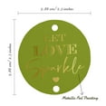 thumbnail image 6 of Inkdotpot Let Love Sparkle Wedding Bottle Tag Real Gold Foil Favor Hang Tags Pack Of 50, 6 of 7