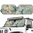 thumbnail image 2 of POLERO Car Windshield Sunshade Green Hummingbird Flower, Blocks Sun Visor Protector Foldable Sun Shield Keep Your Vehicle Cool, Fits Windshields of Car Off-road Vehicle, 2 of 7