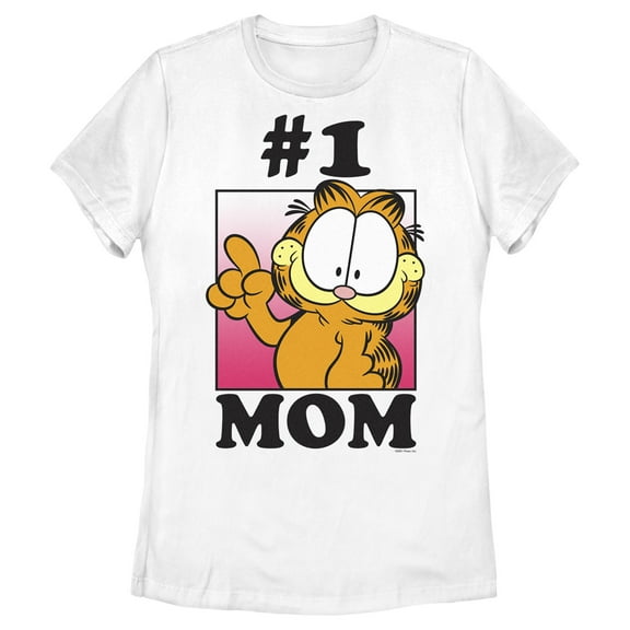 Women's Garfield Mother's Day #1 Mom Graphic T-Shirt