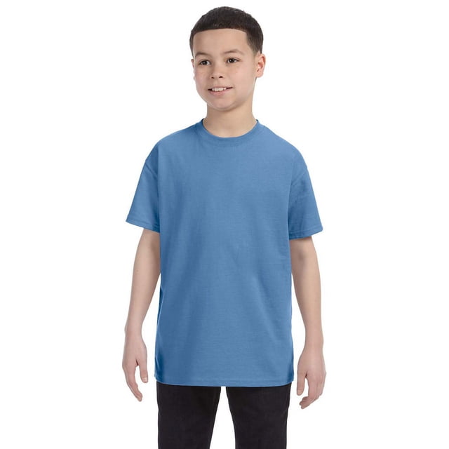Hanes 54500 Youth Tagless T-Shirt - Carolina Blue - Small