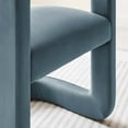 thumbnail image 5 of Winslow Barrel Performance Velvet Dining Chair in Cadet Blue, 5 of 10
