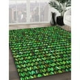 thumbnail image 2 of Ahgly Company Indoor Rectangle Patterned Dark Forest Green Area Rugs, 8' x 10', 2 of 6